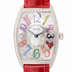 Franck Muller CINTREE CURVEX 2852 QZ COL DRM MOP D 1R (AC) Quartz Stainless Steel & Diamonds White
