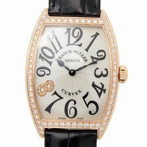 Franck Muller MASTER BANKER 2852 QZ D1 R CD8 (5N) Quartz 18kt Rose Gold & Diamonds Silver