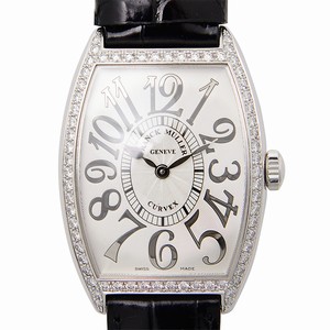 Franck Muller CINTREE CURVEX 2852 QZ REL D 1R (AC) Quartz Stainless Steel & Diamonds Silver