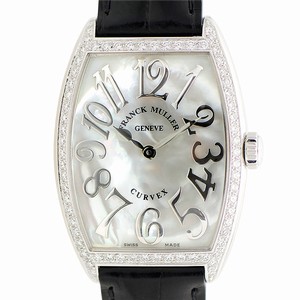 Franck Muller CINTREE CURVEX 2852 QZ REL MOP D 1R (AC) Quartz Stainless Steel & Diamonds White
