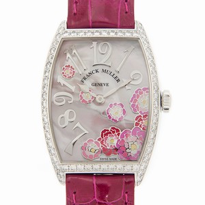 Franck Muller CINTREE CURVEX 2852 QZ REL MOP RS D 1R(AC) Quartz Stainless Steel & Diamonds White