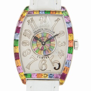 Franck Muller GENEVE 2852 QZ REL QTR SAI BAG 1P BAG (AC) Quartz Stainless Steel & Diamonds Multi-Color