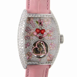 Franck Muller CINTREE CURVEX 3080 T SAK D5 CD (OG) Manual Wind 18kt White Gold & Diamond Silver