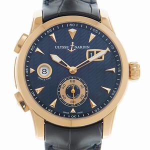 Ulysse Nardin CLASSIQUE 3346-126LE/93 Automatic 18kt Rose Gold Blue 