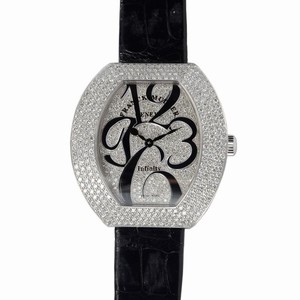 Franck Muller INFINITY 3540 QZ A D4 CD(WG) Quartz 18kt White Gold & Diamond Silver