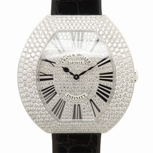 Franck Muller INFINITY 3545 QZ R D4 CD (OG) Quartz 18kt White Gold & Diamond Silver