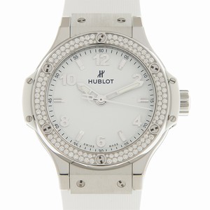Hublot BIG BANG 361.SE.2010.RW.1104 Quartz Stainless Steel & Diamonds White