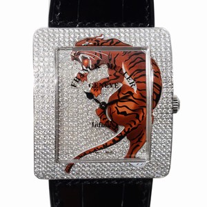Franck Muller INFINITY 3740 QZ TIG 2 D CD (AC) Quartz Stainless Steel & Diamonds Silver