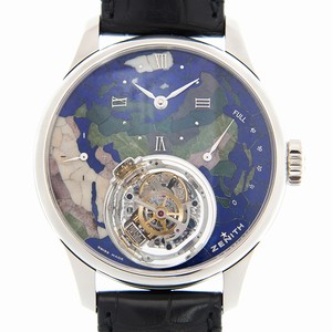 Zenith ACADEMY 40.2211.8804/91.C714  Manual Wind 950 Platinum Blue 