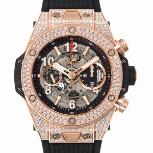 Hublot BIG BANG 411.OX.1180.RX.1704 Automatic 18kt Rose Gold & Diamonds Silver