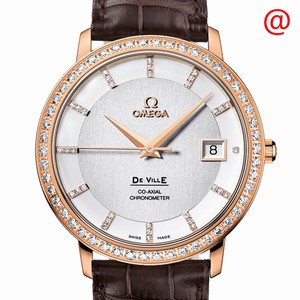 Omega DE VILLE 413.58.37.20.52.001 Automatic 18kt Rose Gold & Diamonds Silver