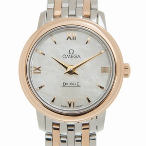 Omega DE VILLE 424.20.24.60.05.002 Quartz 18kt Rose Gold & Steel White