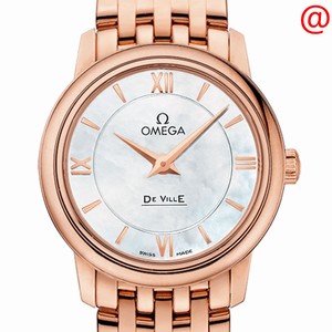 Omega DE VILLE 424.50.27.60.05.002 Quartz 18kt Rose Gold White