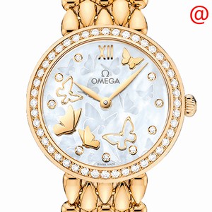 Omega DE VILLE 424.55.27.60.55.005 Quartz 18kt Gold & Diamond White