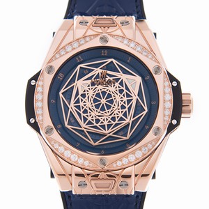 Hublot BIG BANG 465.OS.7189.VR.1204.MXM19 (LTD100) Automatic 18kt Rose Gold & Diamonds Blue 