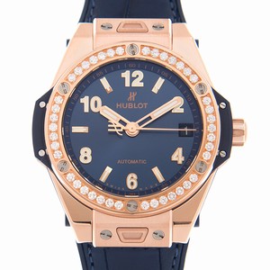 Hublot BIG BANG 465.OX.7180.LR.1204 Automatic 18kt Rose Gold & Diamonds Blue 