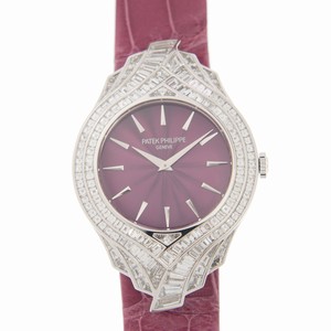 Patek Philippe CALATRAVA 4895G-001 Manual Wind 18kt White Gold & Diamond Red