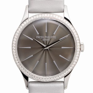 Patek Philippe CALATRAVA 4897G-010 Manual Wind 18kt White Gold & Diamond Gray