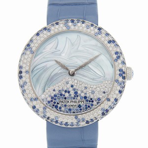 Patek Philippe CALATRAVA 4899/901G-001 Automatic 18kt White Gold & Diamond Blue 