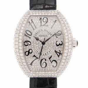 Franck Muller LADIES COLLECTION 5000H SC D3 CD (OG) Quartz 18kt White Gold & Diamond Black