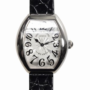 Franck Muller HEART 5002 L QZ (OG) Quartz 18kt White Gold Silver
