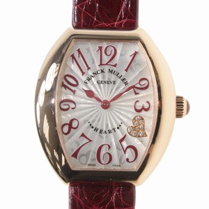 Franck Muller HEART 5002 L QZ C4 CD (5N) Quartz 18kt Rose Gold Silver