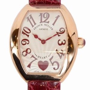 Franck Muller HEART  5002 L QZ C 6H (5N) Quartz 18kt Rose Gold Silver