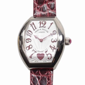 Franck Muller HEART 5002 L QZ C 6H (OG) Quartz 18kt White Gold Silver