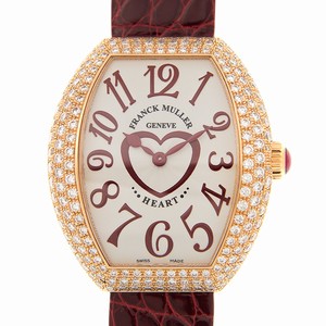 Franck Muller HEART 5002 M QZ C D3 (5N) Quartz 18kt Rose Gold & Diamonds Silver