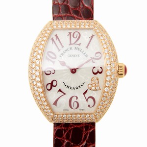Franck Muller HEART 5002 M QZ D C4 CD (5N) Quartz 18kt Rose Gold & Diamonds Silver