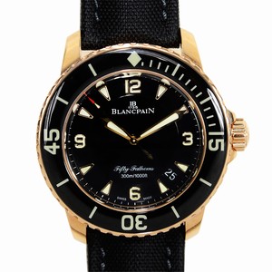 Blancpain FIFTY FATHOMS 5015-3630-52 Automatic 18kt Rose Gold Black