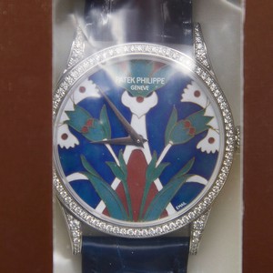 Patek Philippe THE CONTEMPORATY COLLECTION 5077/100G-018 Automatic 18kt White Gold & Diamond Blue 