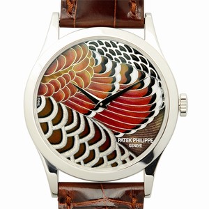 Patek Philippe CALATRAVA 5077P-BUTTERFLY Automatic Platinum Brown 