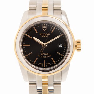 Tudor GLAMOUR DATE 51003-68013-BK Automatic 18kt Gold & Steel Black