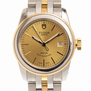 Tudor GLAMOUR DATE 51003-68013-CH Automatic 18kt Gold & Steel Gold