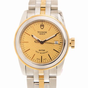 Tudor GLAMOUR DATE 51003-68013-CHCL Automatic 18kt Gold & Steel Gold