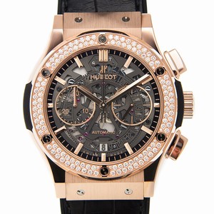 Hublot CLASSIC FUSION 525.OX.0180.LR.1104 Automatic 18kt Rose Gold & Diamonds Transparent Skull