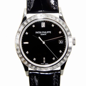 Patek Philippe CALATRAVA 5298P-012 Automatic 18kt White Gold & Diamond Black