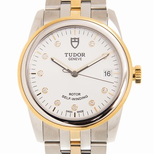 Tudor GLAMOUR DATE 55003-68053-10DI-IVORY Automatic Gold & Steel Gold