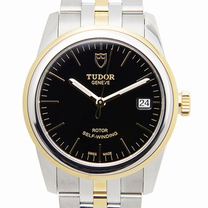Tudor GLAMOUR DATE 55003-68053-BK Automatic 18kt Gold & Steel Black