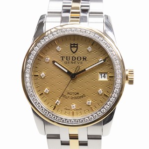 Tudor GLAMOUR DATE 55023-68053-10DI-CHCL Automatic 18kt Gold & Diamond & Steel Gold