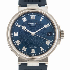 Breguet MARINE 5517BB/Y2/5ZU Automatic 18kt White Gold Blue 