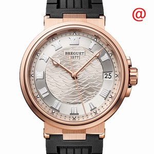 Breguet MARINE 5517BR/12/5ZU Automatic 18kt Rose Gold Silver