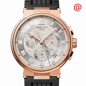 Breguet MARINE 5527BR/12/5WV Automatic 18kt Rose Gold Silver