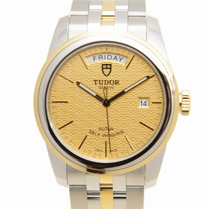 Tudor GLAMOUR DATE 56003-68063-CHCL Automatic 18kt Gold & Steel Gold