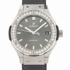 Hublot CLASSIC FUSION 565.NX.7071.LR.1204 Automatic Titanium & Diamond Dark grey 