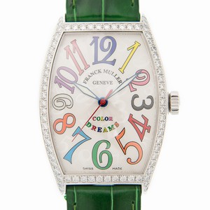 Franck Muller CINTREE CURVEX 5850 M SC COL DRM D 1R (AC) Automatic Stainless Steel & Diamonds White