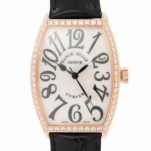 Franck Muller CINTREE CURVEX 5850 M SC D 1R (5N) Automatic 18kt Rose Gold & Diamonds White