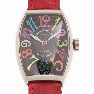 Franck Muller CINTREE CURVEX 5850 SC COL DRM (OG) Automatic 18kt White Gold Black