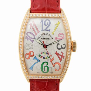 Franck Muller CINTREE CURVEX 5850 SC COL DRM D 1R (5N) Automatic 18kt Rose Gold & Diamonds Silver